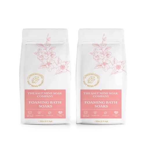 Midwest Sea Salt Company Peppermint Foaming Fine Grain (.3mm) Bath Salt Soak 15 lbs - Custom - Red