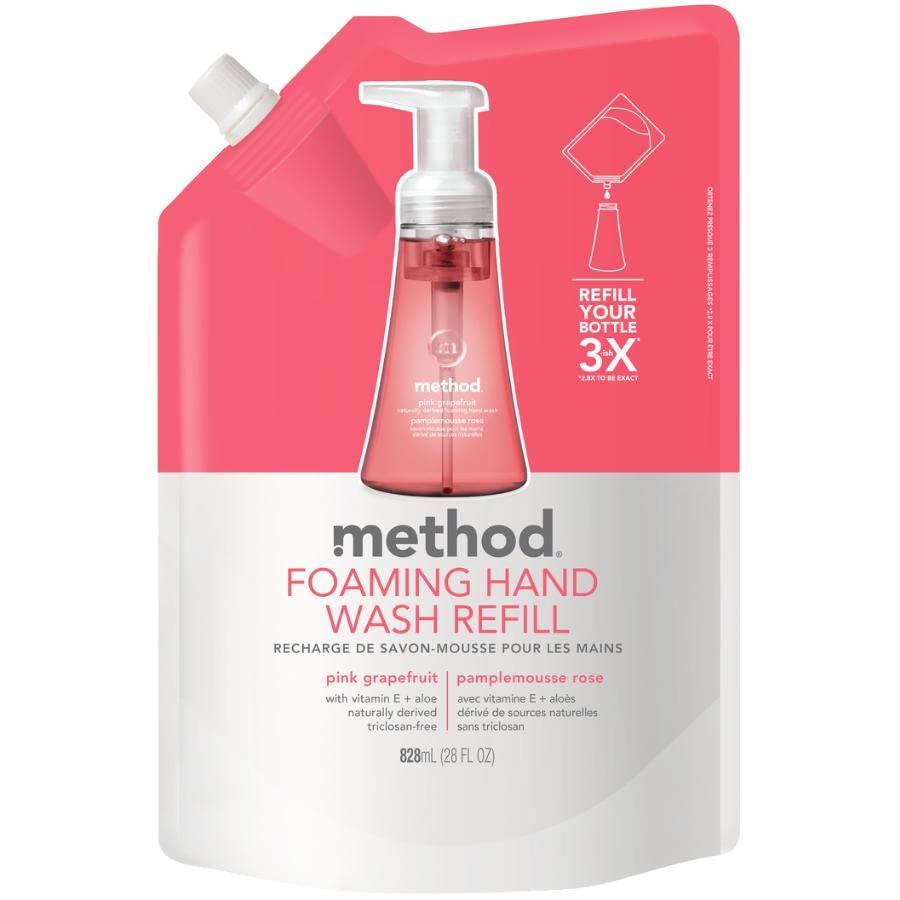 Method Method Pink Grapefruit Foaming Hand Soap Refill - 828 ml