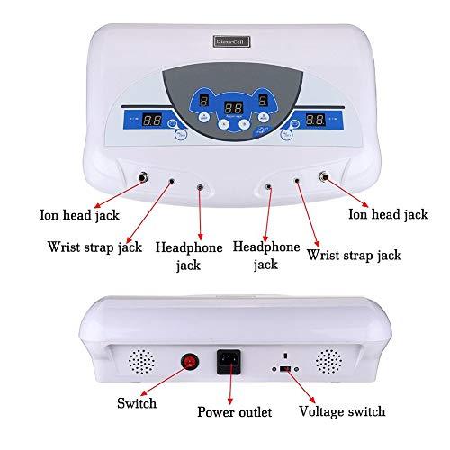 YXJPP Dual User Detox Ionic Foot Bath Machine, 110V/220V Cell Cleanse SPA Machine Foot Spa Tub, with MP3 Arrays, Health Care Beauty Salon Best Gift,UKPLUG