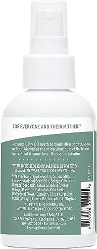 Earth Mama Earth Mama Belly Oil for Dry Skin | Calendula Skin Care Moisturizer Oil to Encourage Natural Elasticity and Help Prevent Stretch Marks During Pregnancy and Postpartum, 4-Fluid Ounce (3-Pack)