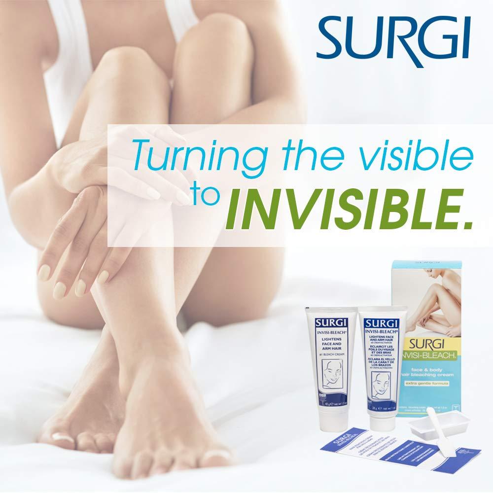 SURGI WAX Surgi Invisi-Bleach Face & Body Hair Bleaching Cream 1.5 oz (Pack of 2)