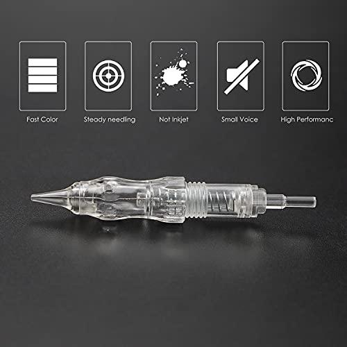 BIOMASER Cartridge Needles – BIOMASER 10PCS Sterilized Permanent Makeup Cartridge Needles Screw Thread Tattoo Needle for Permanent Makeup Machine Tattoo Pen for Eyebrow Eyeliner Lip Contour(1R-0.18MM)