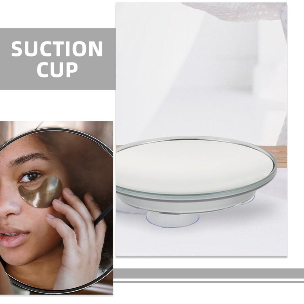 Healvian Healvian 30X Magnifying Mirror Suction Cup, Magnified Mirror for Easy Mounting Makeup Mirror, Travel Stick on Shower Mirror for Plucking Eyebrows