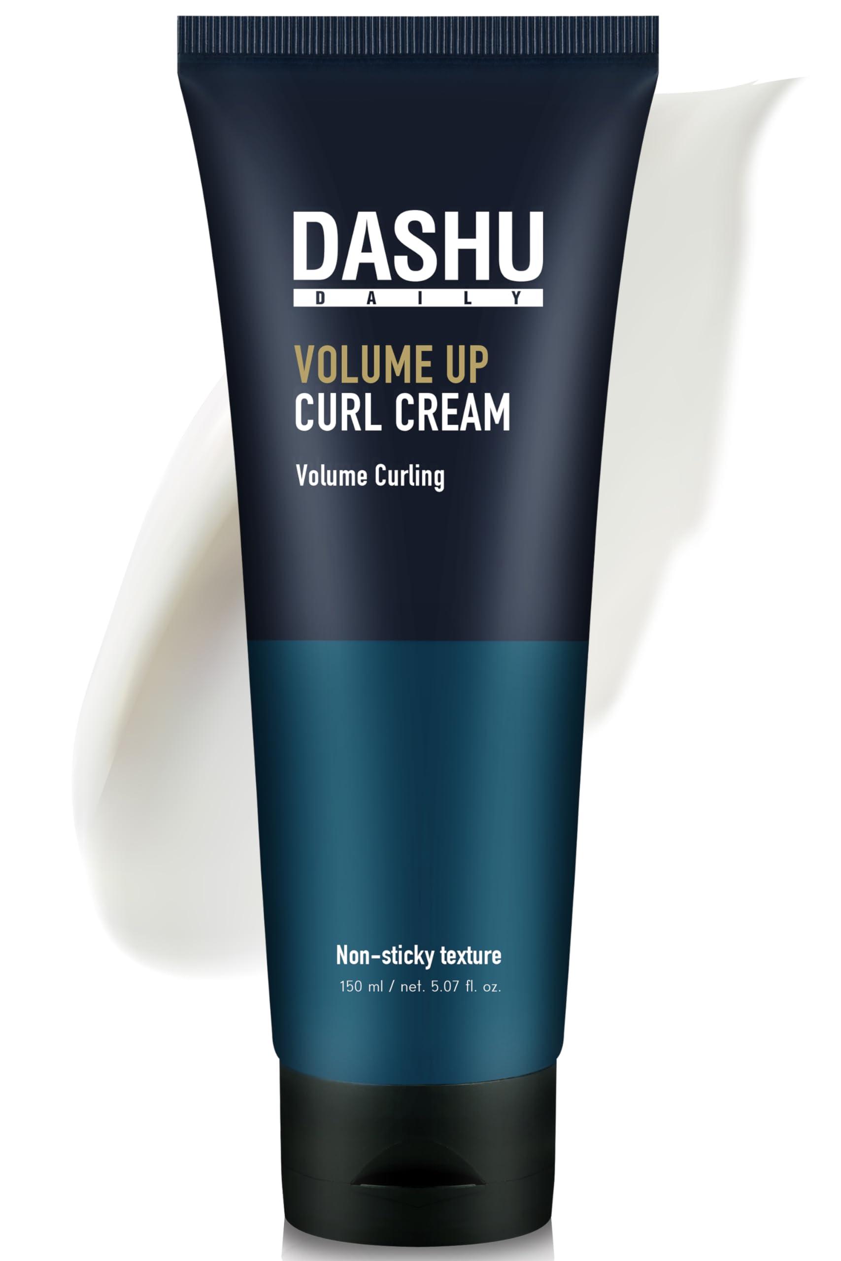 DASHU DASHU Daily Volume Up Curl Cream 5.07fl oz Hair Styling Cream, Curl Defining Cream, Volumizing, Add Texture, Anti Frizz Styling Cream