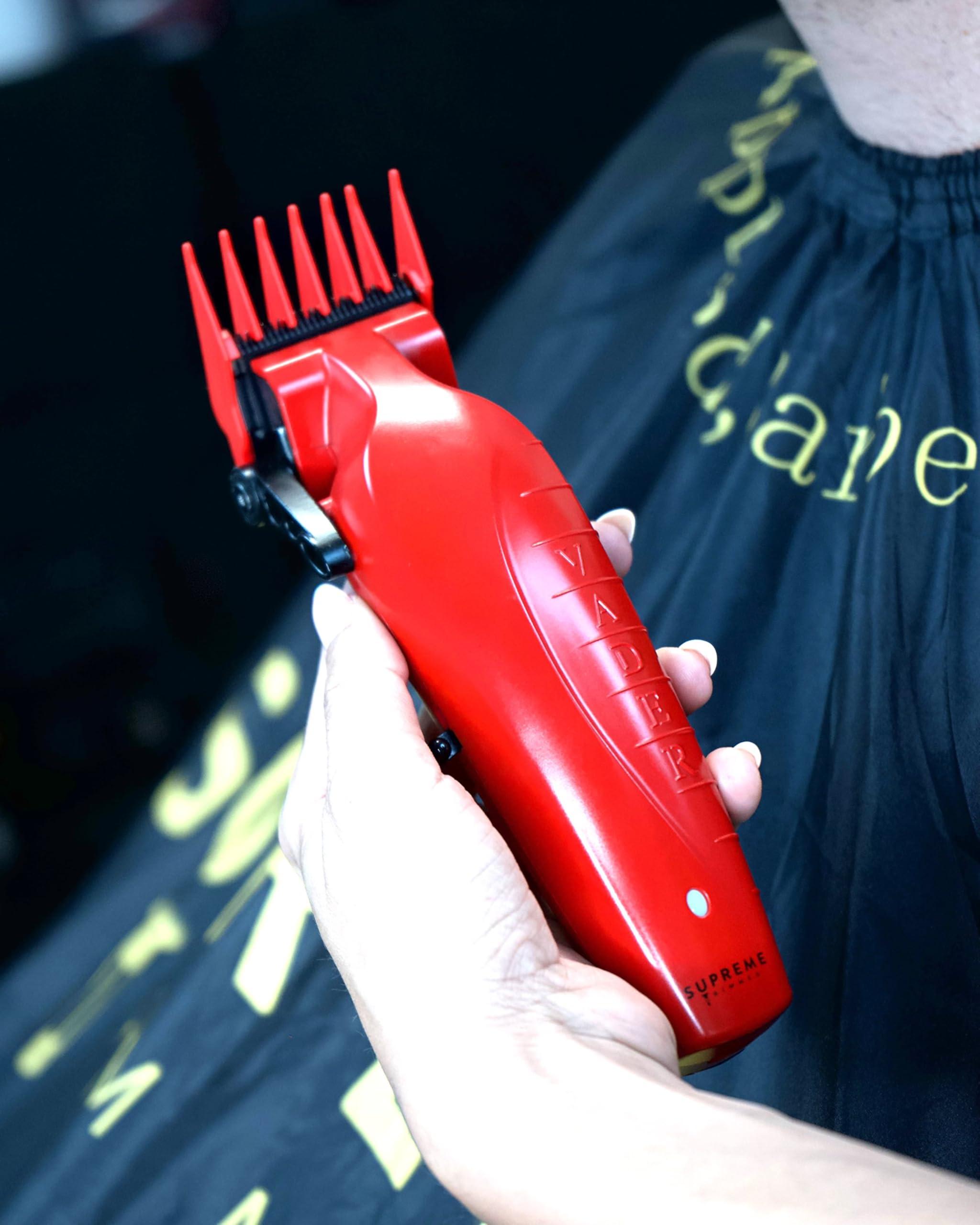 Supreme Trimmer Supreme Trimmer Magnetic Guide Combs for Clippers | CMG100 Hair Clipper Guards, 10 Cutting Lengths | Red