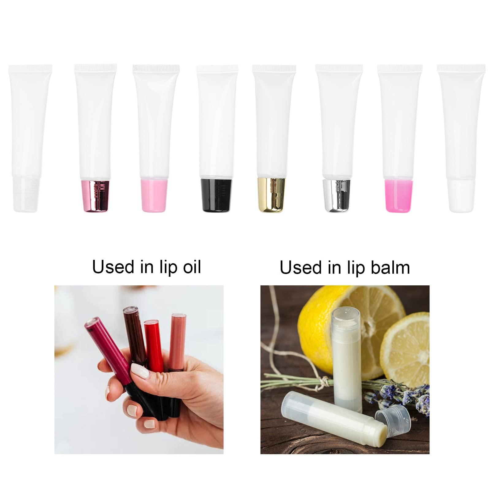 Beaupretty 8pcs Squeeze Tube Mini Lipstick Containers Mini Lip Gloss Tube Diy Lip Color Bottle Lip Gloss Bottle Irish Accessories for Women Empty Bracket Travel Plastic Pp Filling
