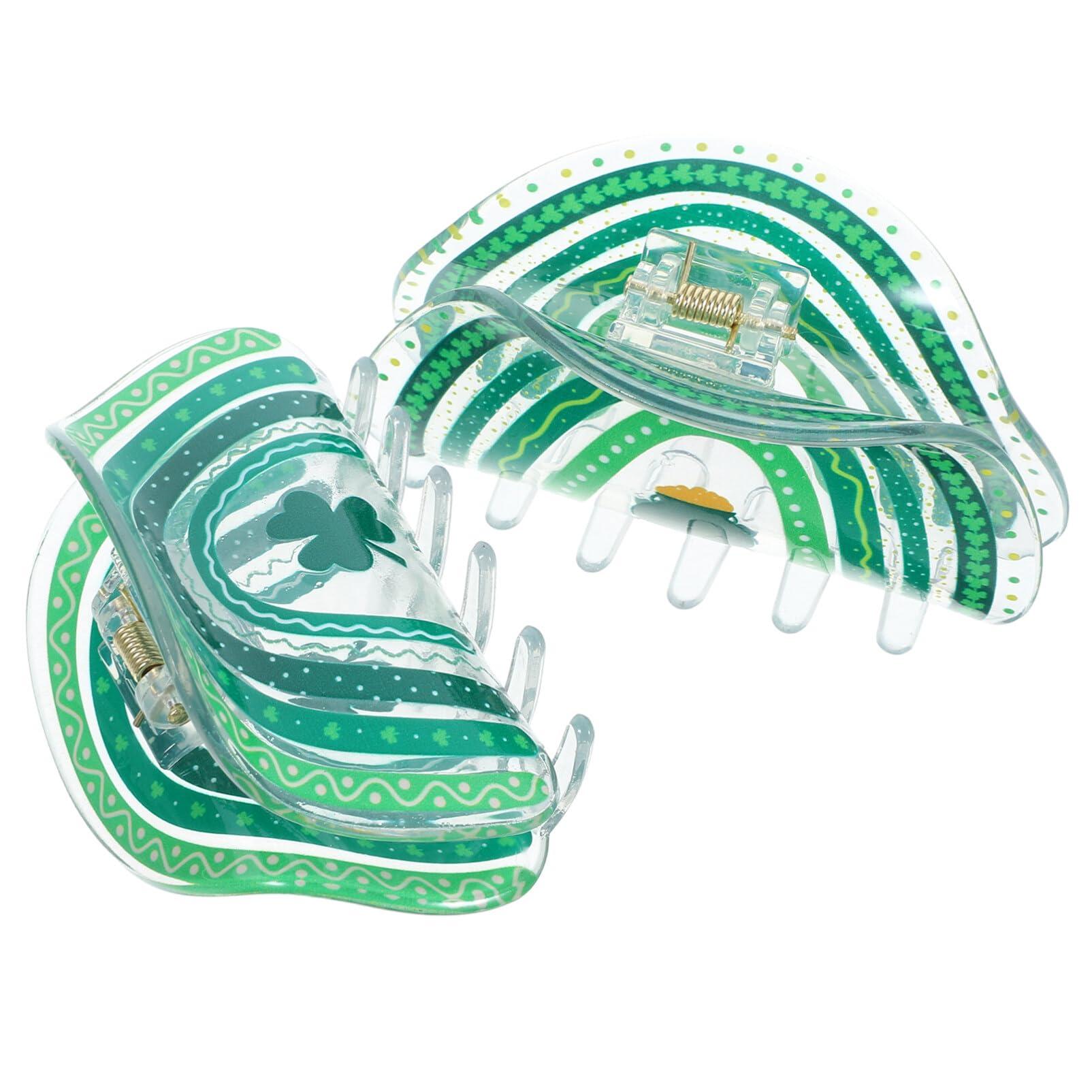 Buminee Clear Pouch Small, Clear Makeup Bag, 6.6\"x2.3\"x4.7\" Size TSA Approved Toiletry Bag, Clear Travel Bags for Toiletries, Clear Cosmetic Bag for Women and Men Small-1 Pack Green