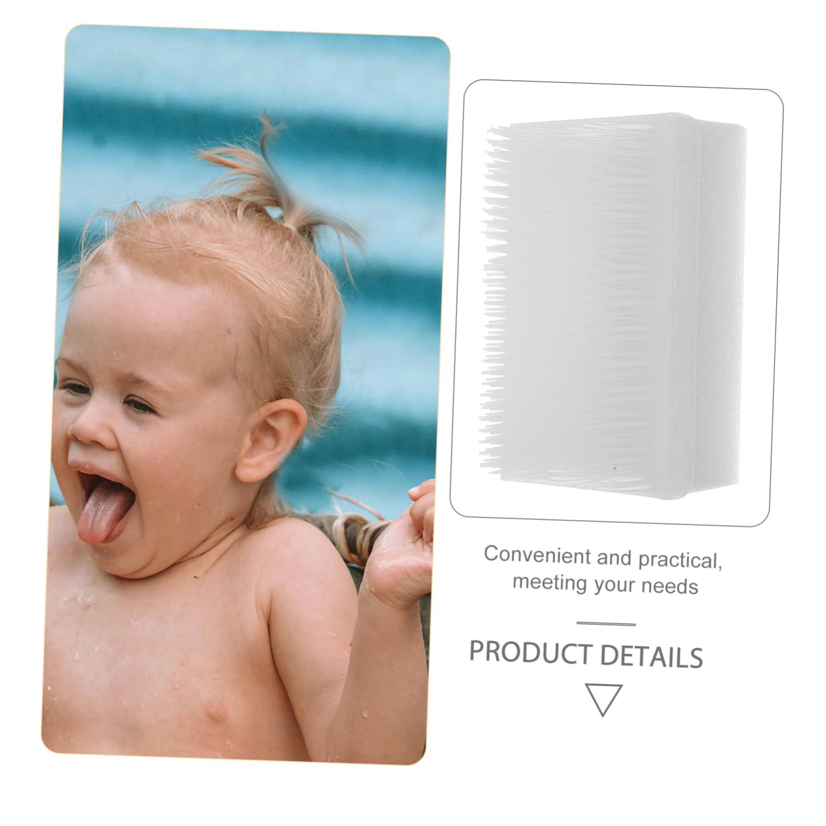 CRILSTYLEO CRILSTYLEO 2pcs Brush Wilbarger Corn Brush Wilbarger Brush Items Defensiveness Hook Hand Scrub Brushes Sensory Brushes Gadgets Method Brush Soft Bristle Nail Brush Vest Plastic White