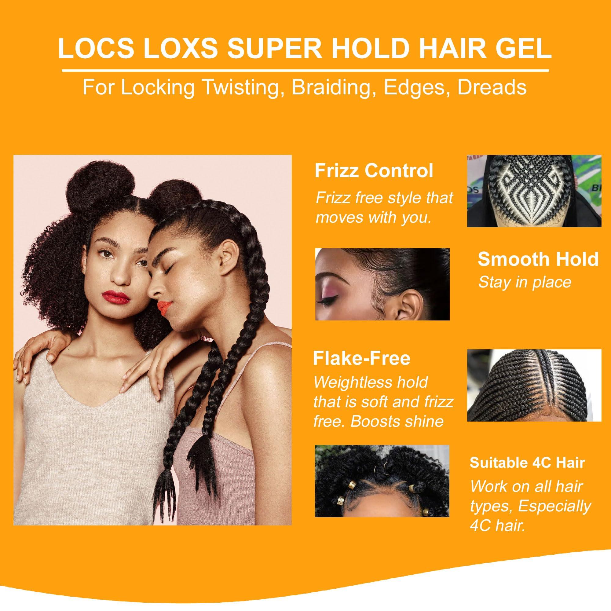 J. AMILA J. AMILA Stylo Locs Lox Gel, 16oz - High Hold Loc Gel for Dreads and Braids, Locking, Retwisting, and Edge Control, Infused with Mango N\' Lime, Vegan Friendly, No Build-Up Formula