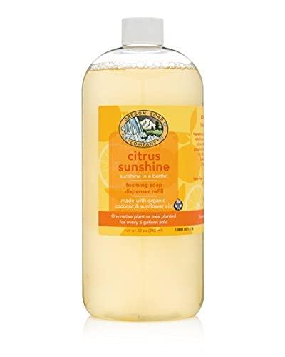 Oregon Soap Company Oregon Soap Company - Hand Soap, Hand Soap Refill, Foaming Hand Soap Refill, Castile Soap Made with USDA Certified Organic Oils (32 Fl Oz, Citrus Sunshine)