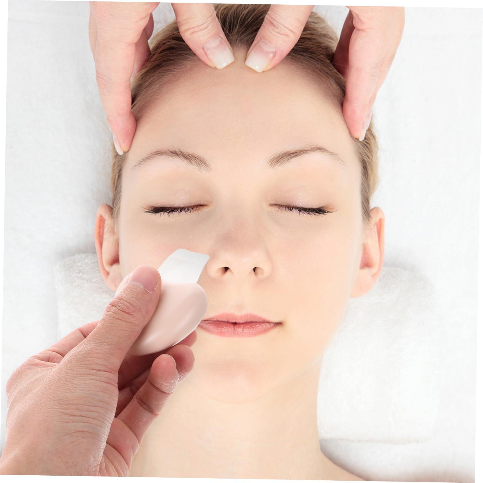 FOMIYES FOMIYES Blackhead Shovel Blackhead Scraper Pimple Remover Facial Pimple Extractor Face Blackhead Extractor Stainless Steel Pimple Extractor Metal Pimple Removal Tool Plastic Beige