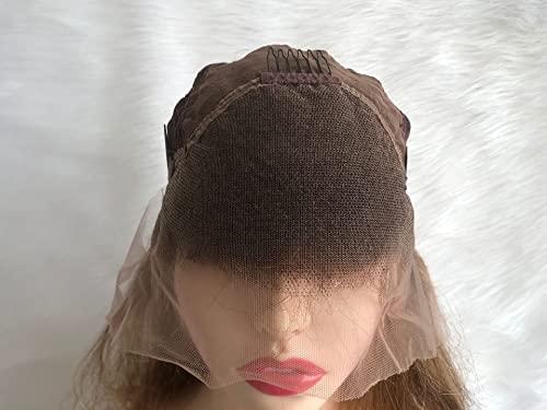 Guanyuwigs Guanyuwigs 13x4 Body Wave Highlight Lace Front Human Hair Wig Transparent Lace Wig 4/27 (14inch)