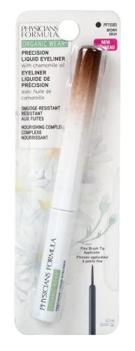 Physicians Formula Physicians Formula Organic Wear All Natural Liquid Precision Eyeliner Dark Brown, Vegan, Dermatologist Approved