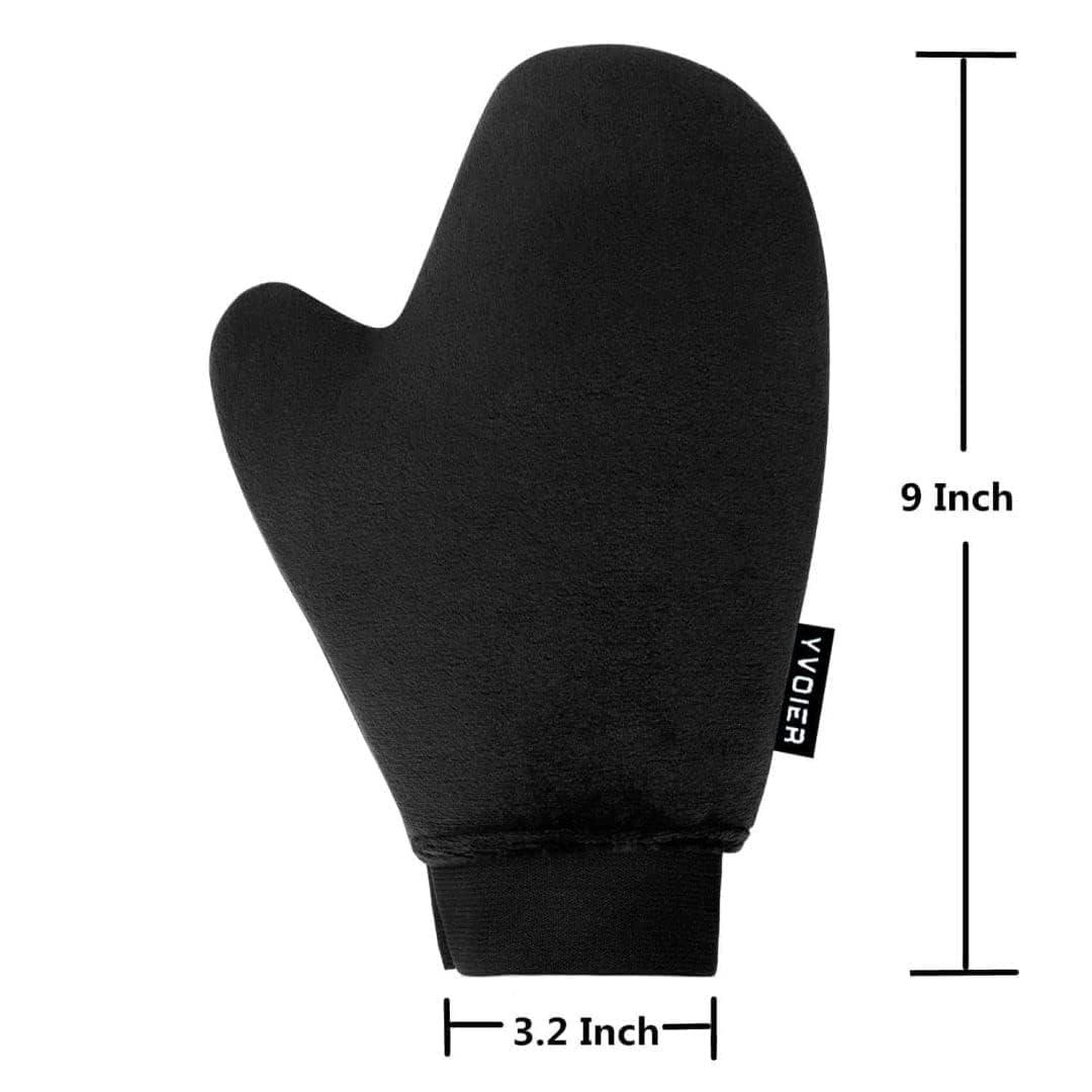 YVOIER Yvoier Self Tanning Mitt Applicator - Elastic Wrist Tan Mitt Applicator Microfibre Tanning Lotion Applicator Self Tanning Glove Sunless Tanning Mitt Streak Free Tan for Tanner Spray Mousse Lotions