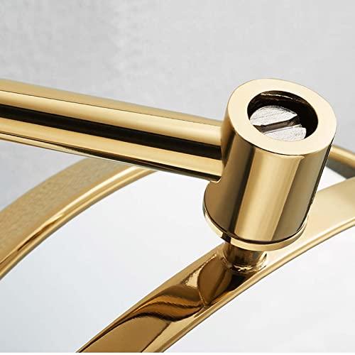 YSUEFIJO YSUEFIJO Wall Mounted Makeup Mirror, Double Sided Cosmetic Mirror, Portable Shaving Barber Mirror, 1X/3X/5X/7X/10X Magnifying Vanity Mirror, 360 Degree Swivel, for Makeup, Hair Styling