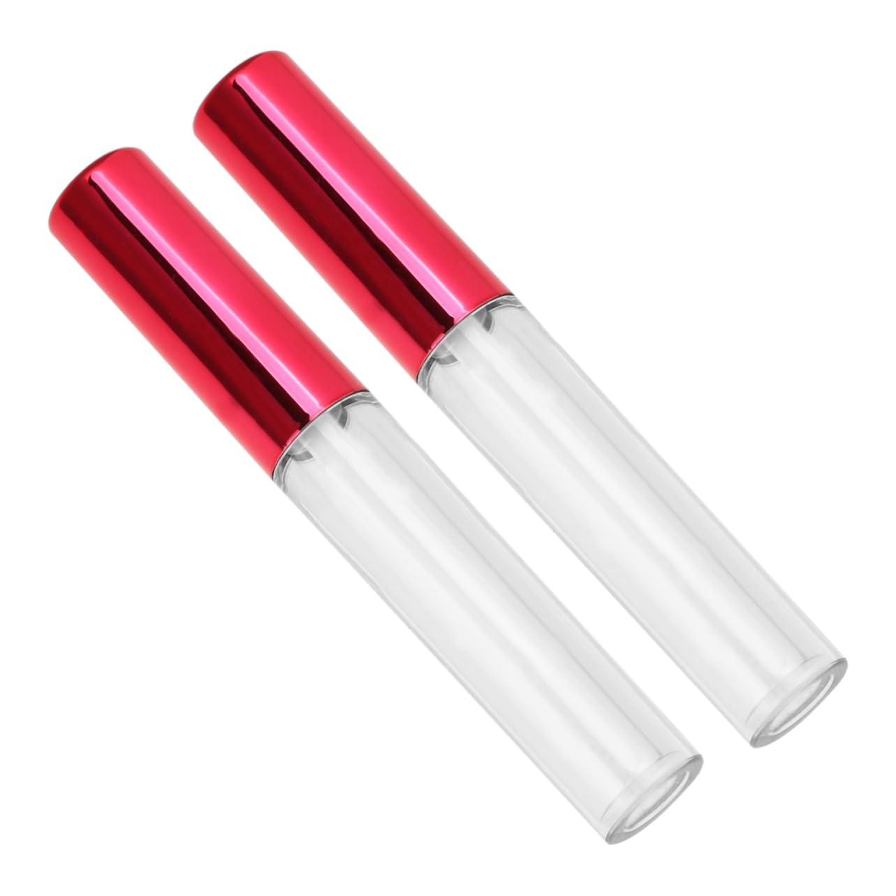Beavorty Beavorty 20 Pcs Lip Tint Lip Balm Clear Lipglosses Lip Tube Lipstick Sample Tubes Lipstick Tubes Lip Plumper Gloss Clear Lip Gloss Subpackaging Tube Travel Mini Red
