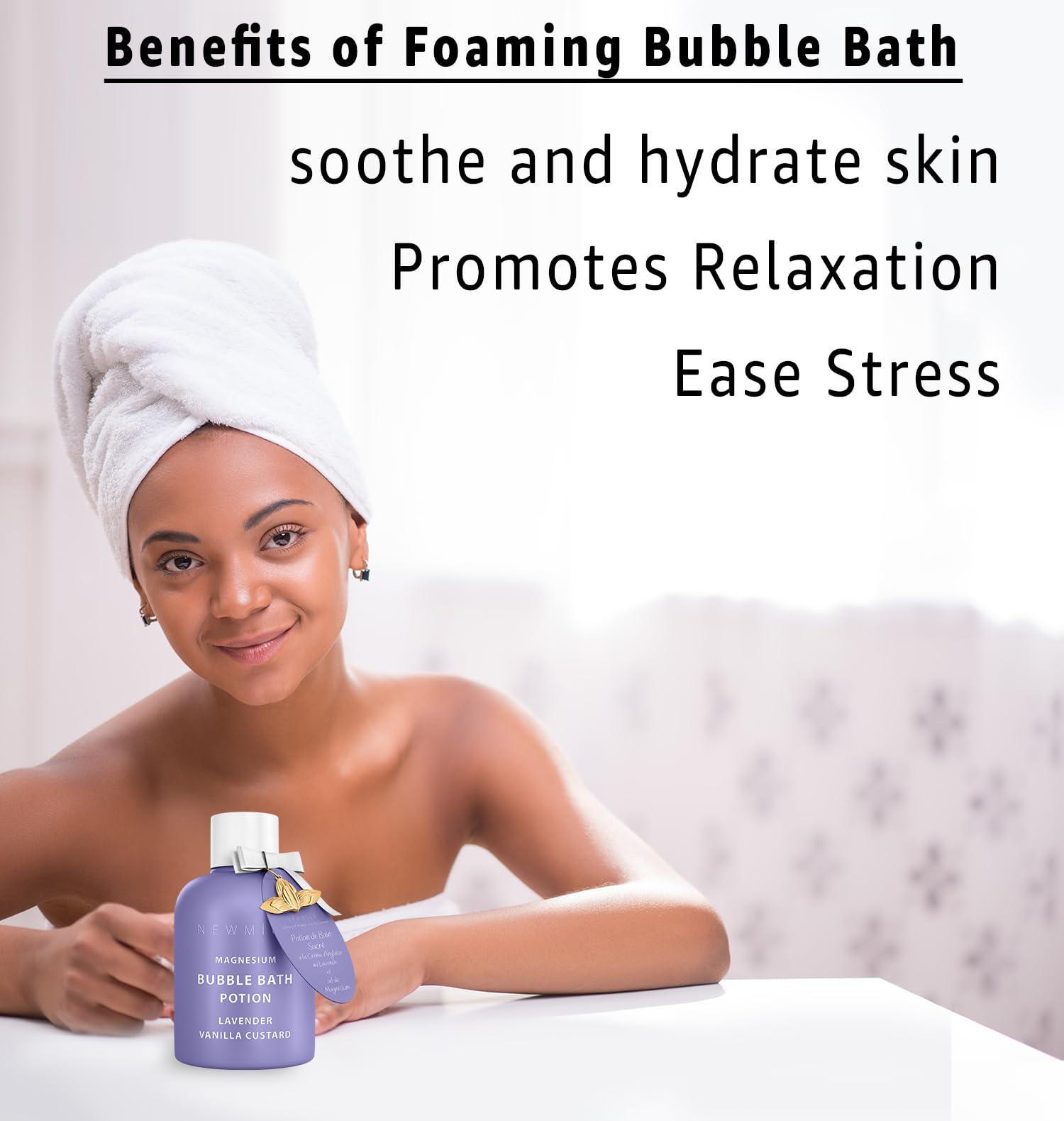 New Miuz Sweet Luxury Bubble Bath Potion Gift Set for Women and Men - Pack of 3