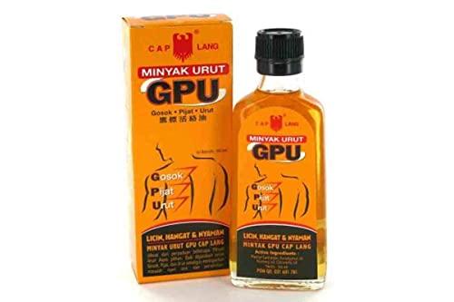 Cap Lang Minyak Urut GPU (Gosok-Pijat-Urut) - 60ml (Pack of 4)