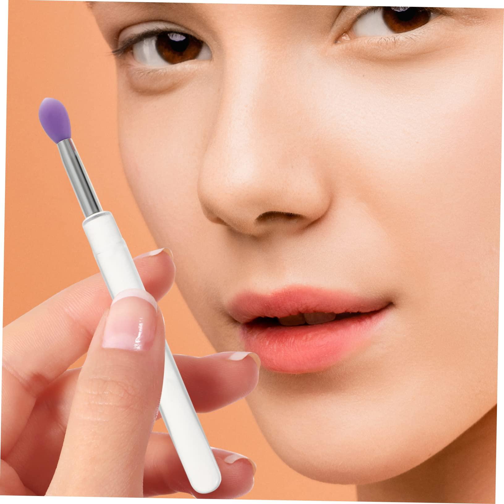 MAGICLULU MAGICLULU 32 Pcs Silicone Lip Brush Makeup Plumper Brow Gel Lip Liner Lipstick Highlighters Eyeshadow Palette Wands Scrubber Lip Stain Cosmetics Lip Gloss Tubes Glosses Clear Kit Pp