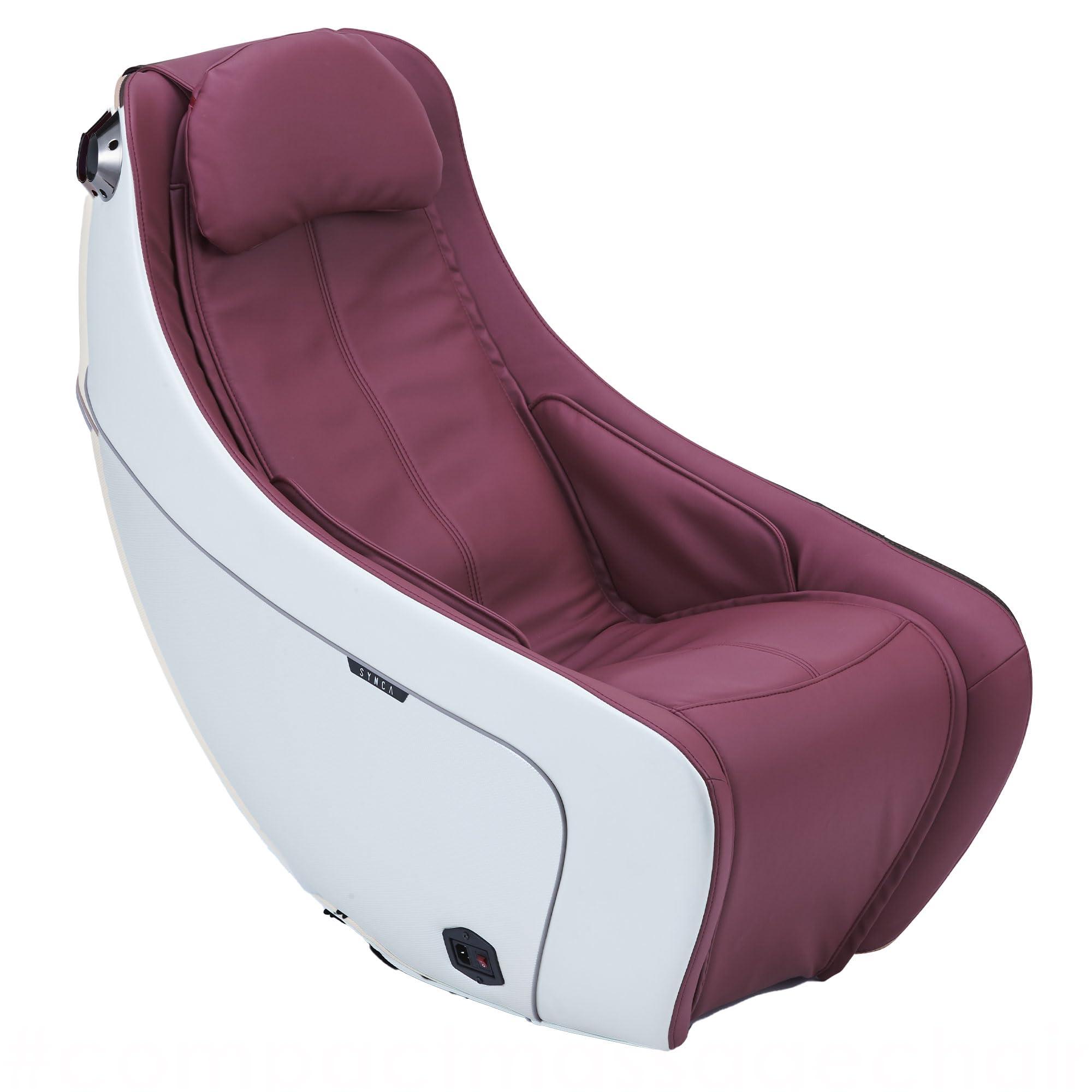 Synca Wellness Synca Wellness CirC Premium Massage Chair - SL Track, Heated, Ergonomic, Full Body, Deep Tissue, Shiatsu and Remote-Controlled, Promoting Sleep and Blood Circulation, Home & Office Use (Wine)