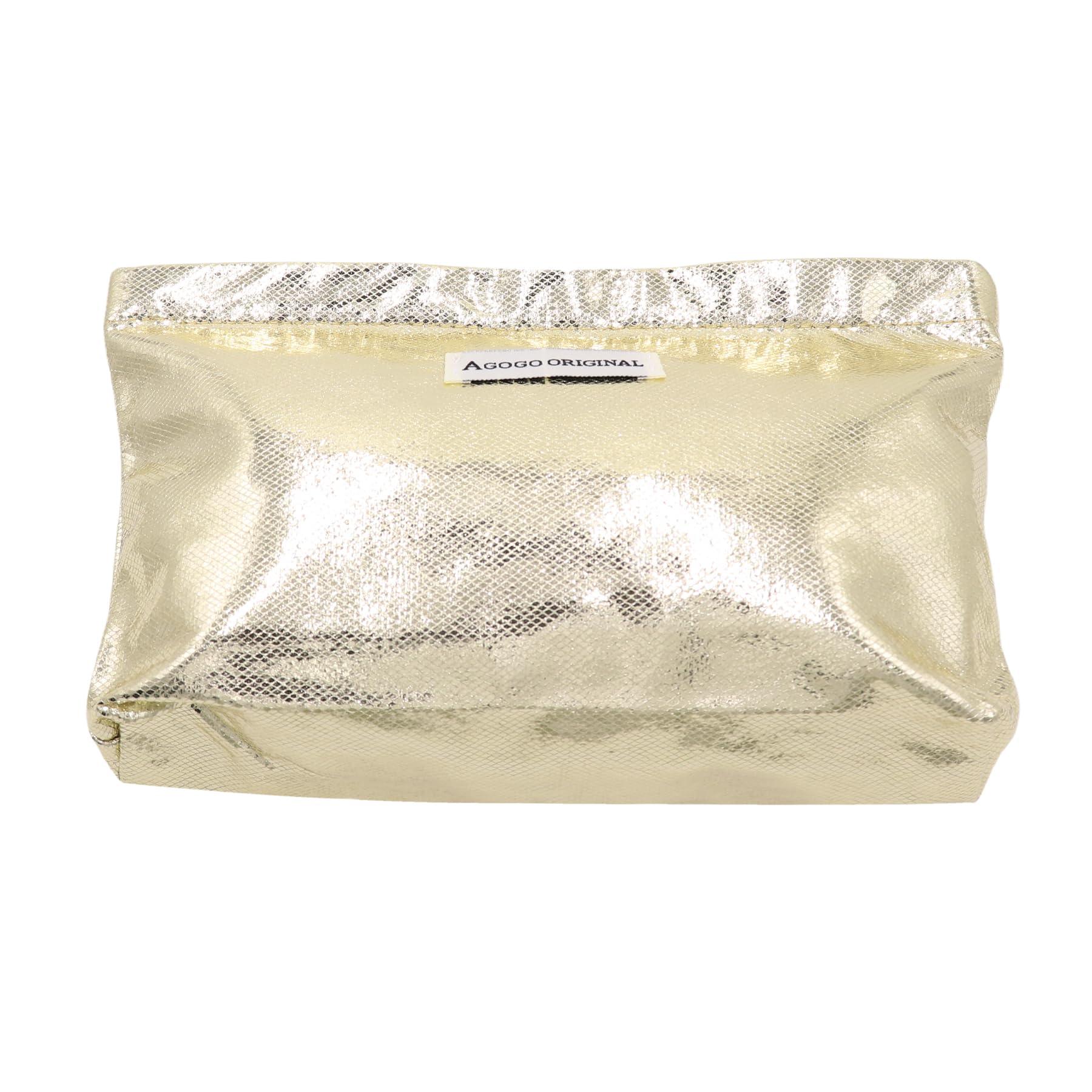 Amamcy Amamcy Sparkly Makeup Bag Toiletry Bag for Women Lightweight Waterproof Cosmetic bag Zipper Pouch Travel Accessories