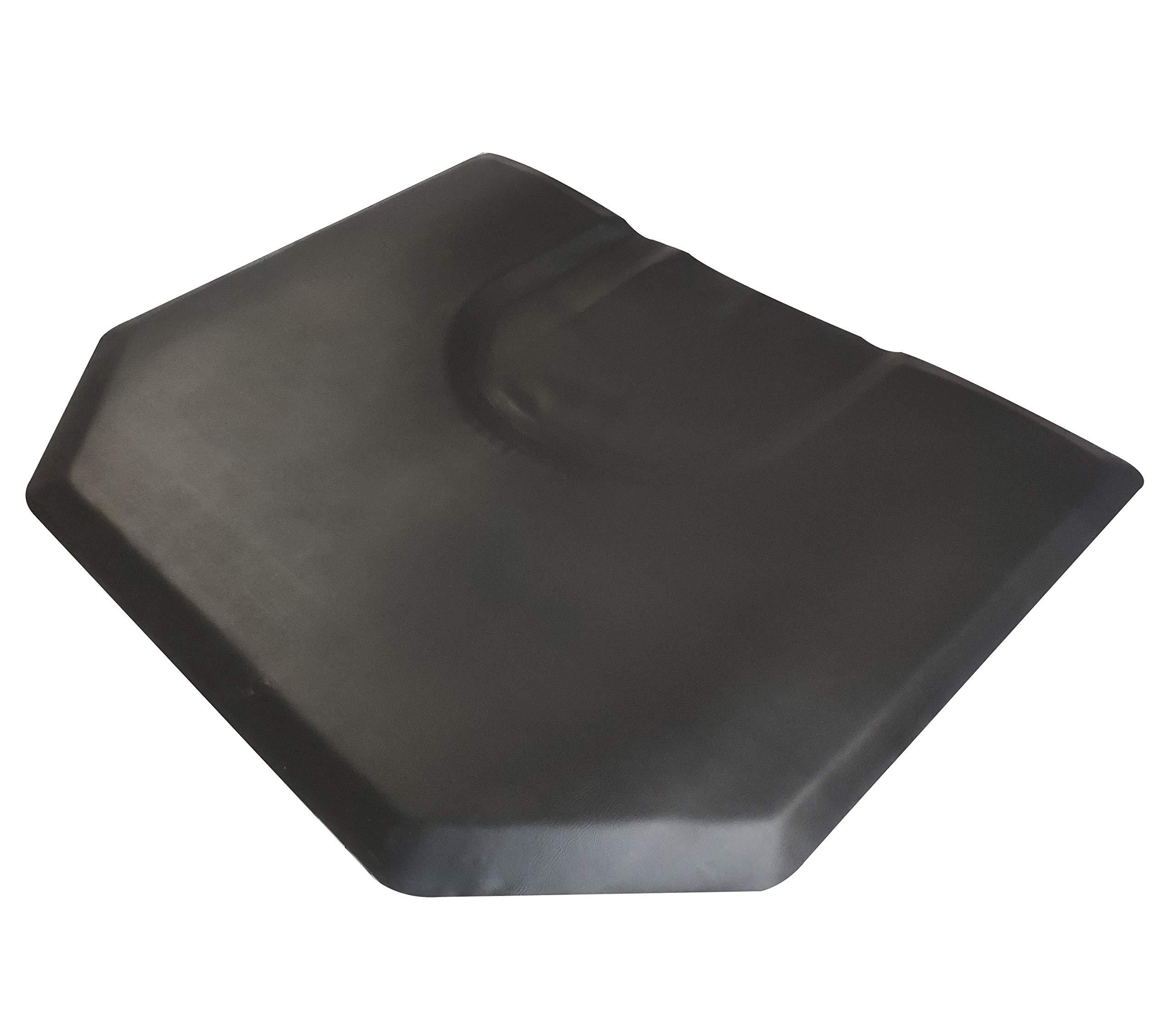 BarberSharper BarberSharper Salon/Barber Chair Anti-Fatigue Floor Mat Black (Hexagon 4ft5ft)