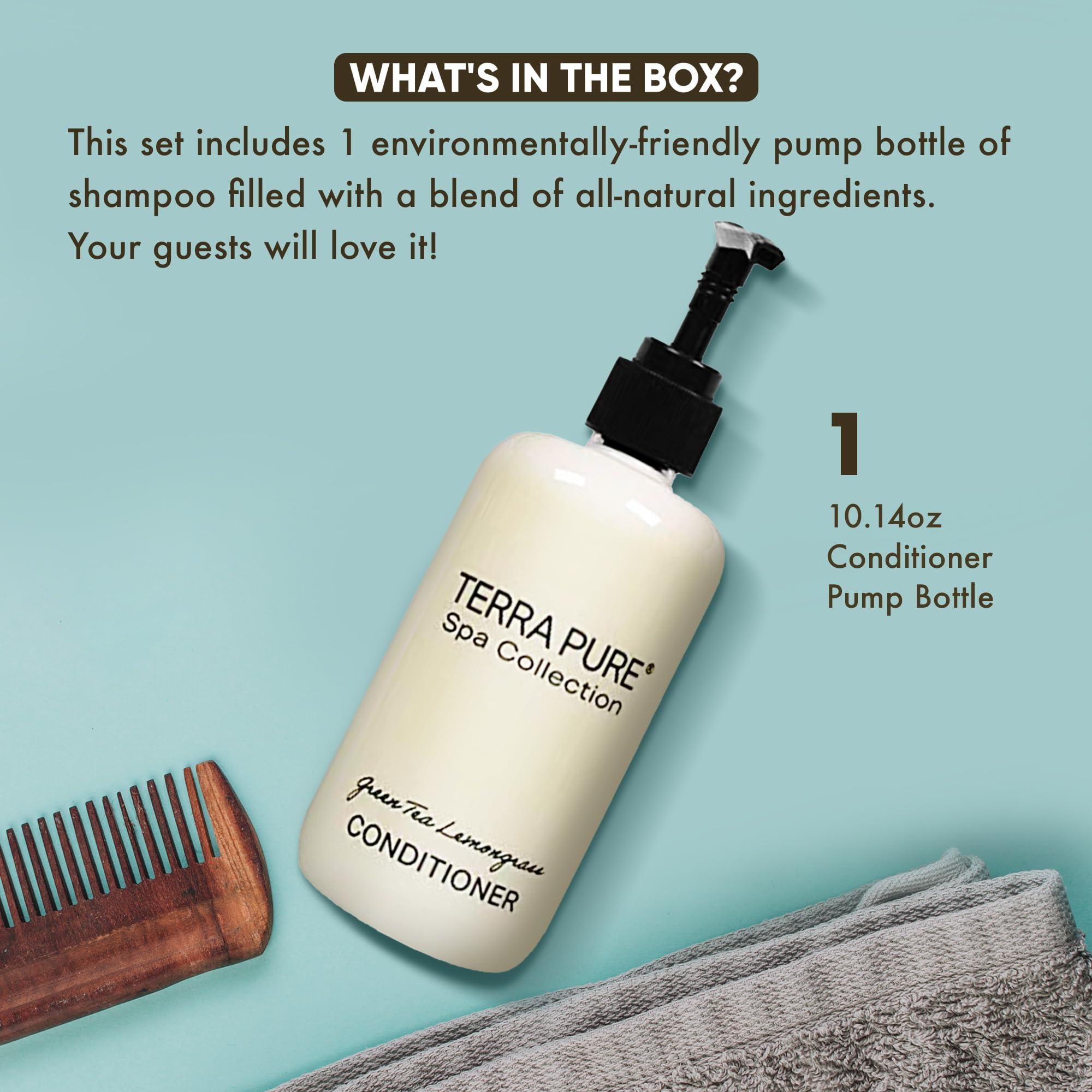 Terra Pure Terra Pure Shampoo, Conditioner and Body Wash | Spa Collection | Hotel Amenities in Pump Bottle | 10.14 oz. / 300 ml