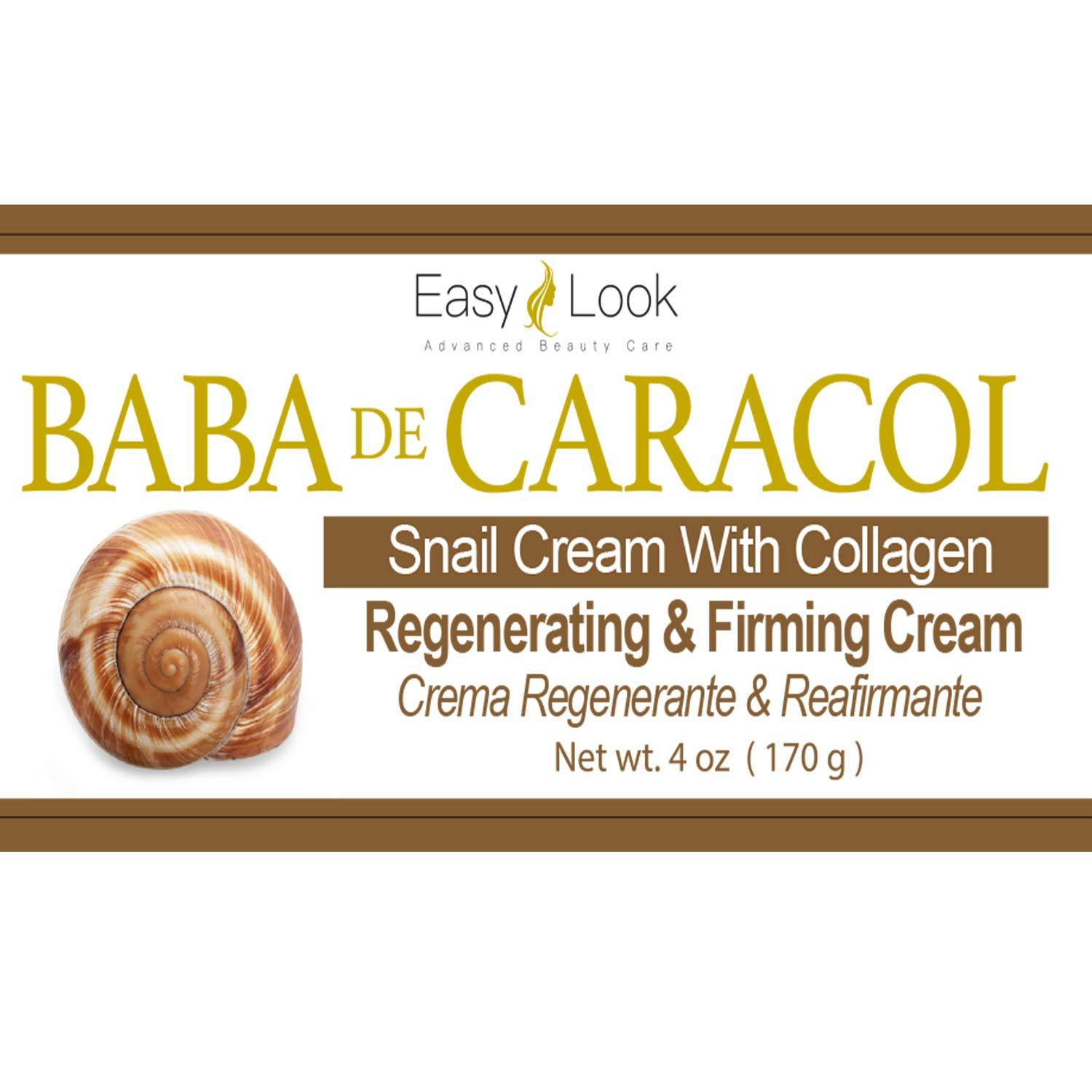 EASY LOOK Baba de Caracol Snail Cream With Collagen Regenerating & Firming Cream Crema Regenerante & Reafirmante