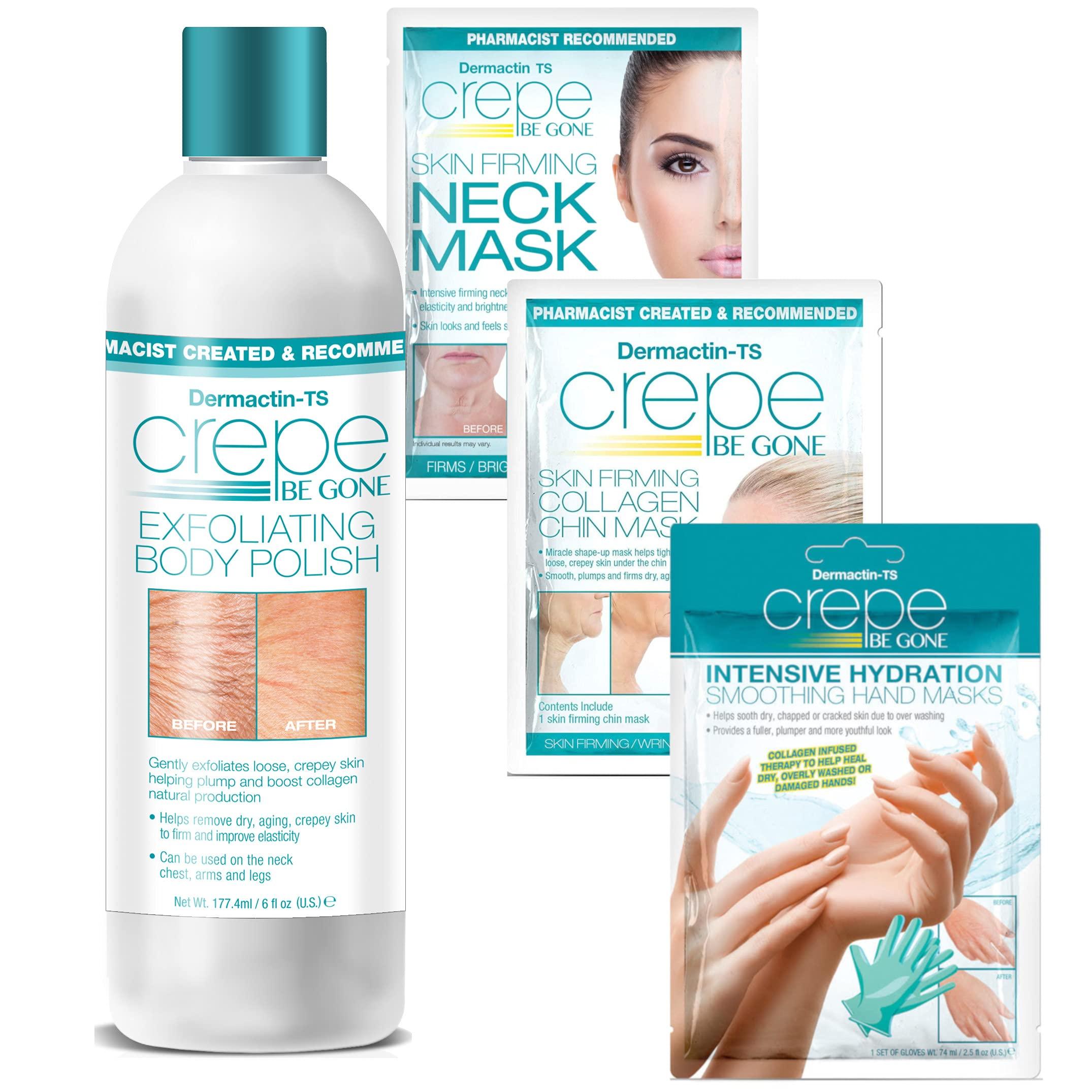 Dermactin Dermactin-TS Crepe Be Gone Exfoliating Body Polish and Skin Mask Collection 4-PC Set