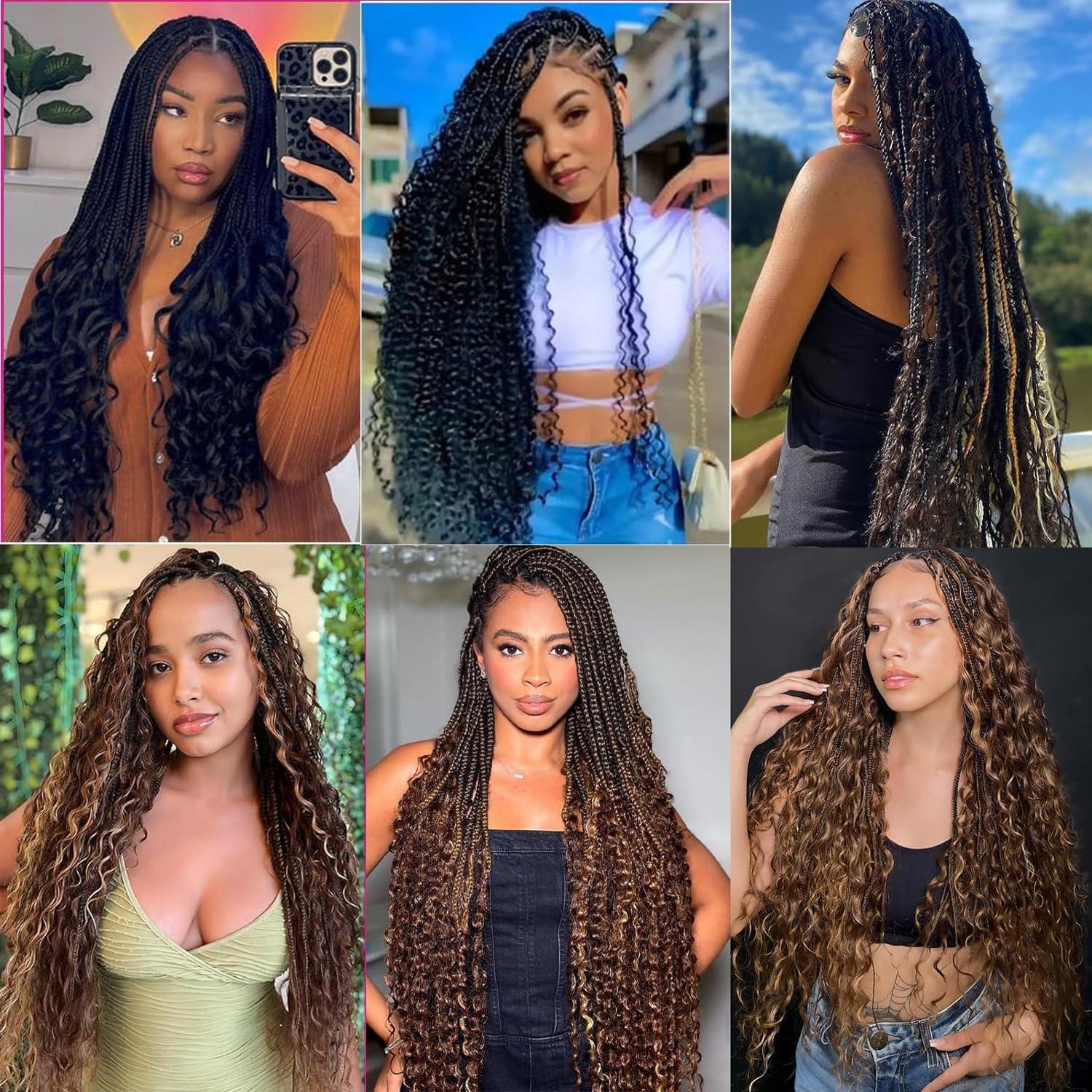 ONICE Human Braiding Hair For Boho Braids Deep Wave Bulk Human Hair for Braiding Wet And Wavy Human Braiding Hair Extensions No Weft 100% Brazilian Virgin Curly Human Braiding Hair (24 Inch, 4/27)