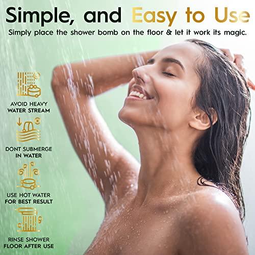Health Book Eucalyptus Shower Steamer - Shower Steamers Aromatherapy - Shower Bomb for Sinus Relief - Shower Tablets Eucalyptus Gifts for Women - Shower Steamers for Women & Men - 10pk