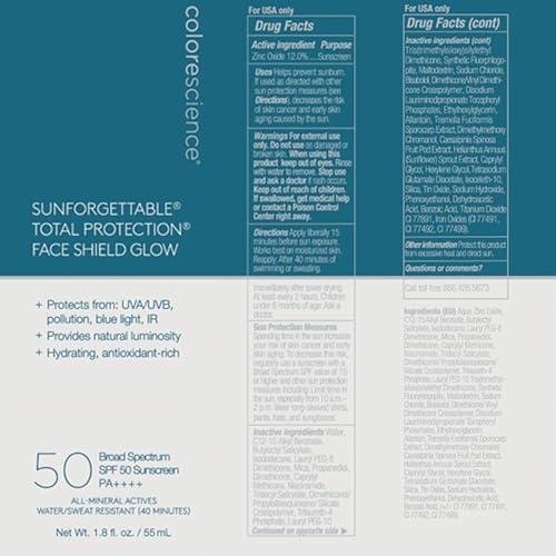 Colorescience Colorescience Sunforgettable Total Protection Face Shield Glow SPF 50, Glow, 1.8 Fl Oz