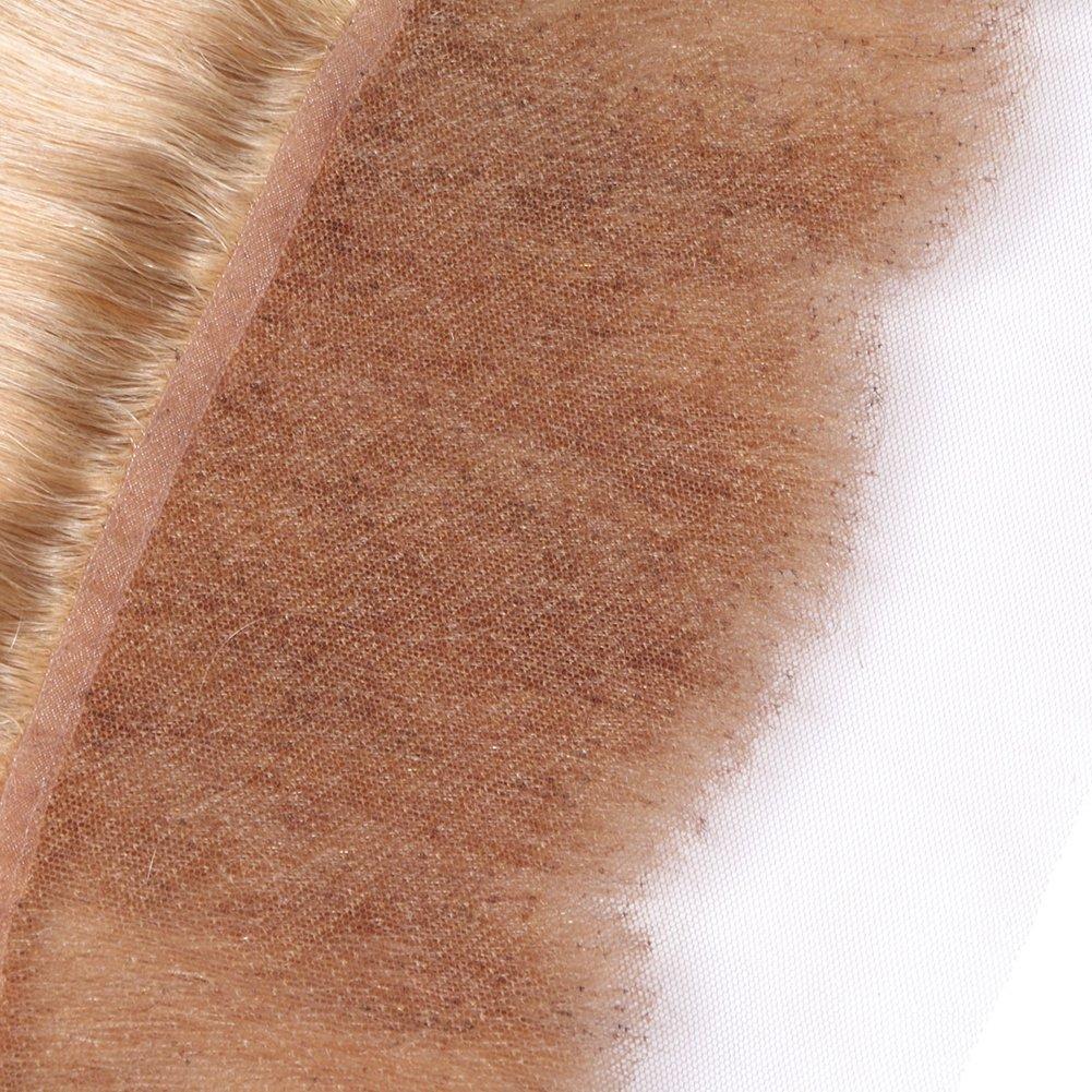 Tony beauty hair Tony Beauty Hair Honey Blonde Full Lace Frontal Closure With Bundles #27 28" 28" 30" 3 Bundles Malaysian Hair Bundles Body Wave And 24" Lace Front Closure Blonde