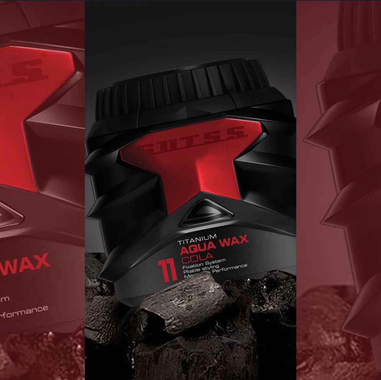 flowers cosmetic Generic Gutts Professional 11 Titanium seriess Aqua Hair Wax Cola Fix & Style Creative Shaping Enviable Stylish Look maximum Performans 150 ml, Black