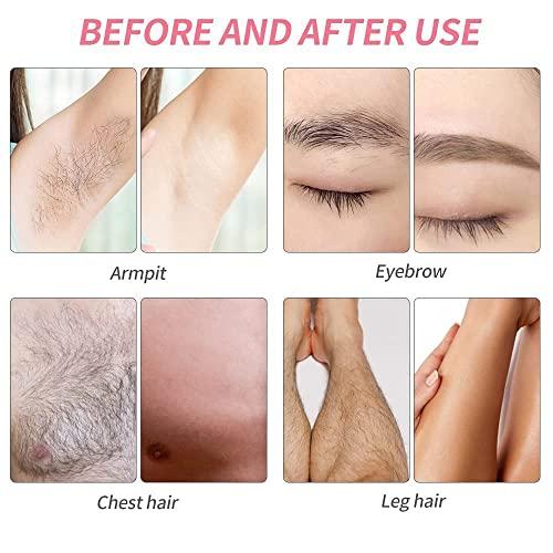 TOAUTO Double Wax Warmer Kit, Professional Dual Waxing Pot with 4 Pack Wax Beans 100pc Wooden Sticks,110V Electric Heater Machine for Hair Removal Home/Salon/SPA Adjustable Temperature