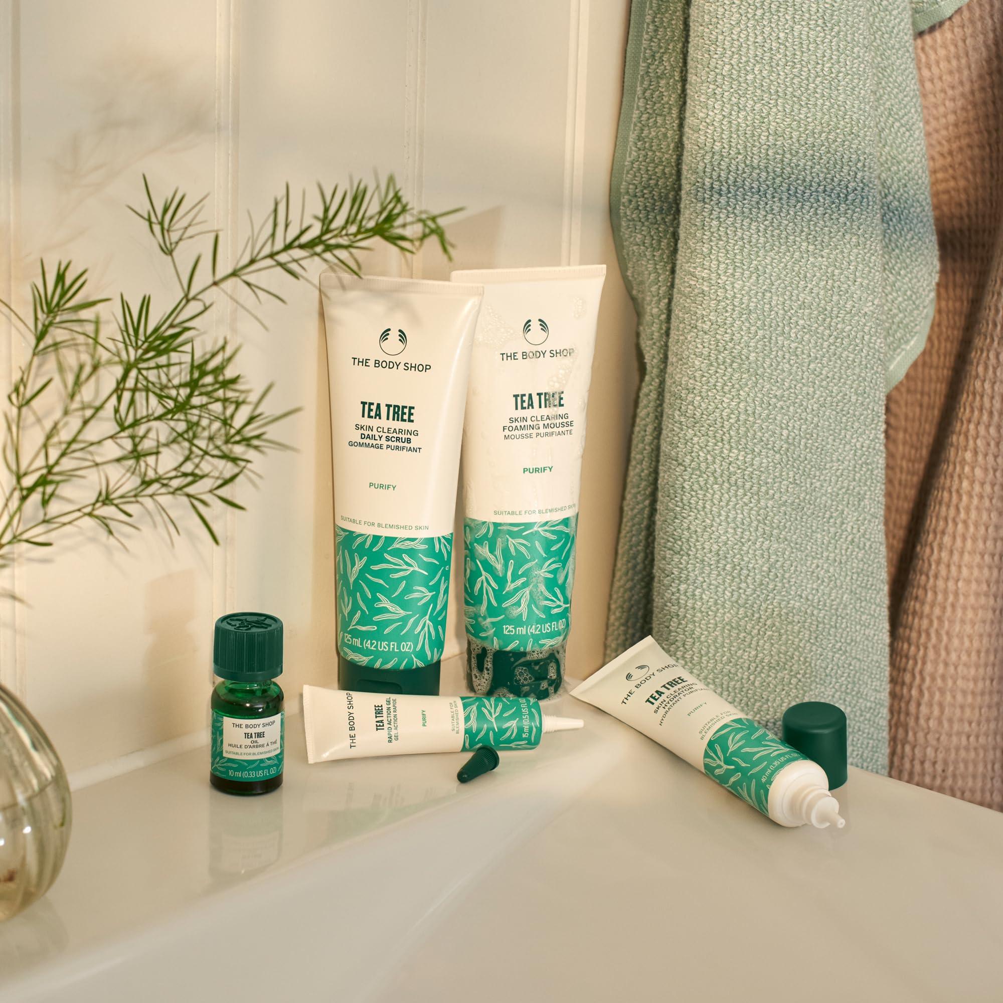 The Body Shop The Body Shop Tea Tree Skin Clearing Foaming Cleanser Purifying Face Wash For Oily, Blemished Skin Vegan 4.2 Fl Oz - Packaging May Vary