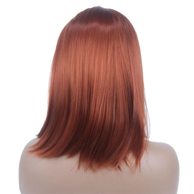 NinthAvenue Basics 18 Inches Long Bob Wig Middle Parting Heat Friendly Realistic Natural Synthetic Wig Women Hair