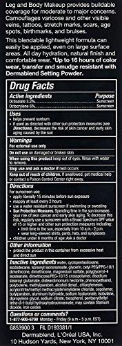 Dermablend Dermablend Leg and Body Makeup, with SPF 25. Skin Perfecting Body Foundation for Flawless Legs with a Smooth, Even Tone Finish, 3.4 Fl. Oz.