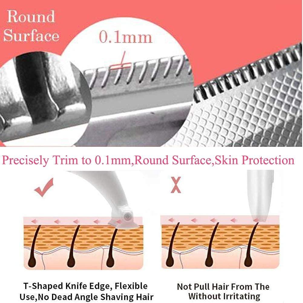 MISOY MISOY Electric Lady Shaver, Body Hair Trimmer, Bikini Womens Electric Razor, Rechargeable Hair Epilator, Painless 5 in 1 Hair Removal for Face, Arms, Back, Legs, Underarms & Nose, Eyebrows, Good Gifts