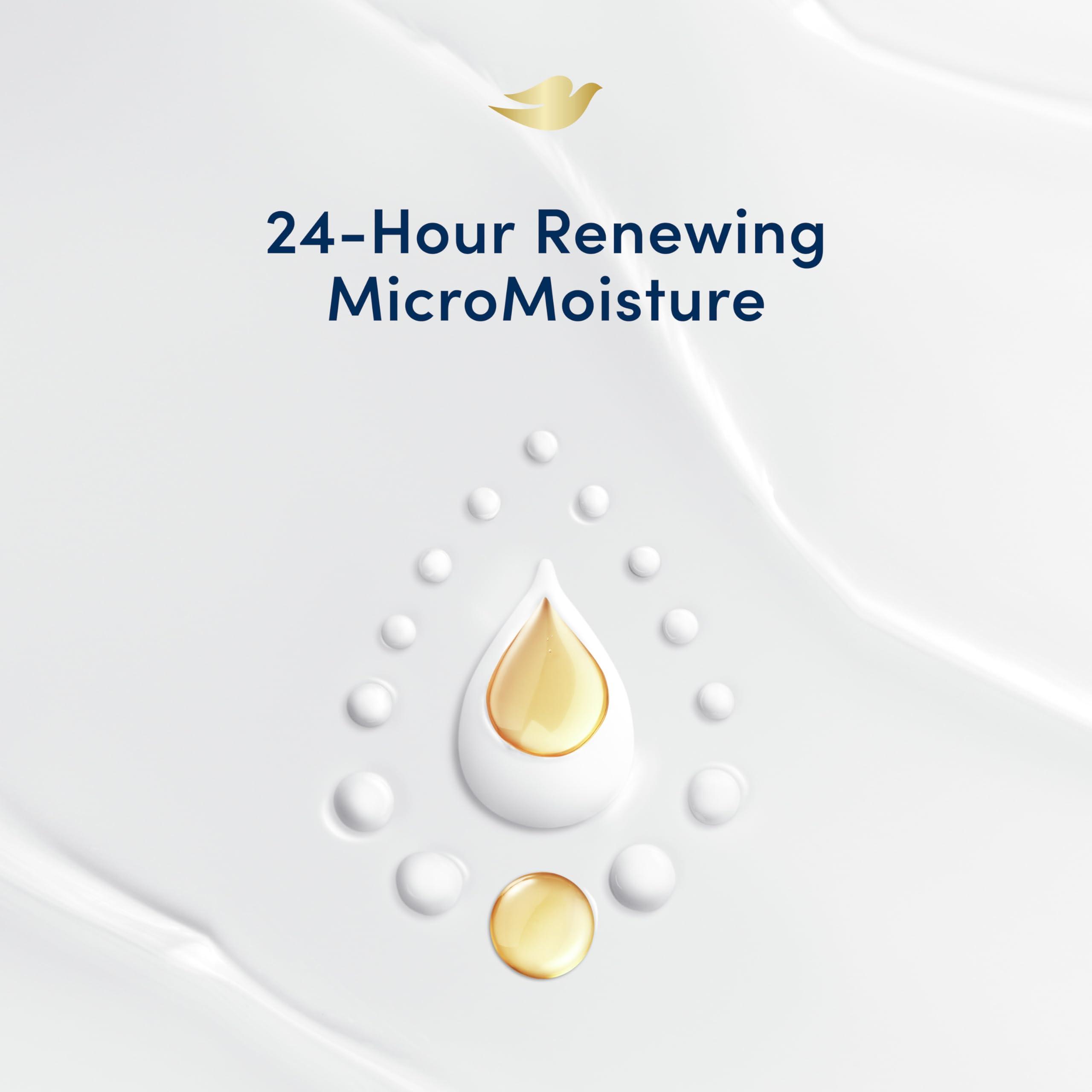 Dove Dove Body Wash Unwinding Blueberry & Moon Milk, 4 Count for Renewed, Healthy Looking Skin, Moisturizing Gentle Skin Cleanser with 24hr Renewing MicroMoisture, 20 oz