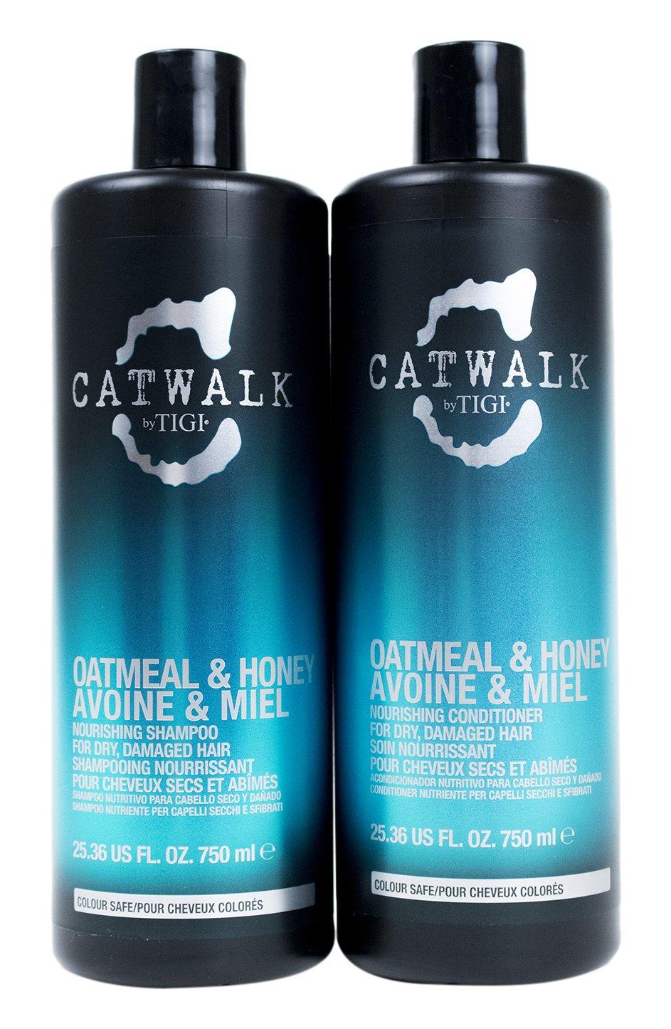 CATWALK by TIGI TIGI Catwalk Shampoo and Conditioner, Oatmeal & Honey, 25.36 Oz With Pumps