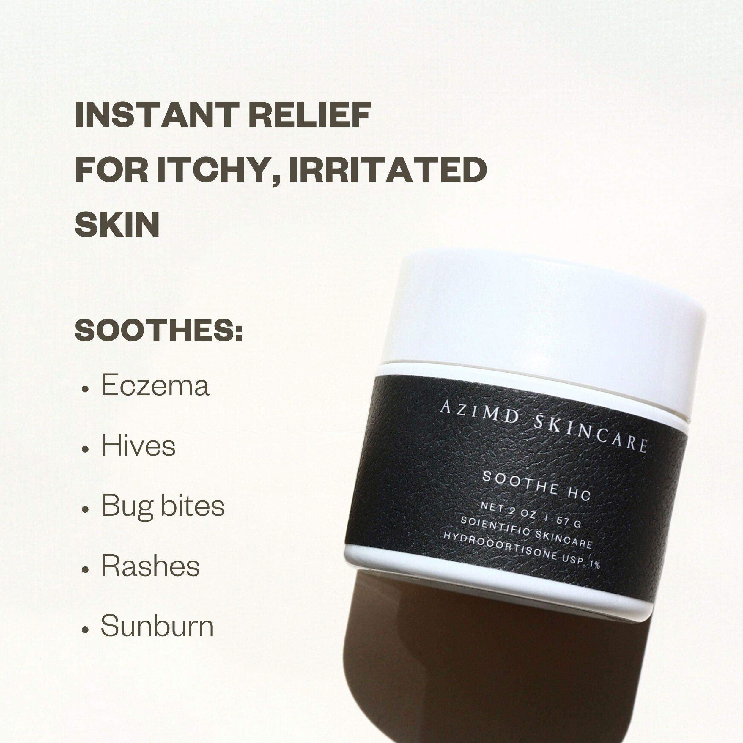 AziMD AziMD Skincare Soothe HC - Soothing Anti-Itch Cream with Aloe Vera