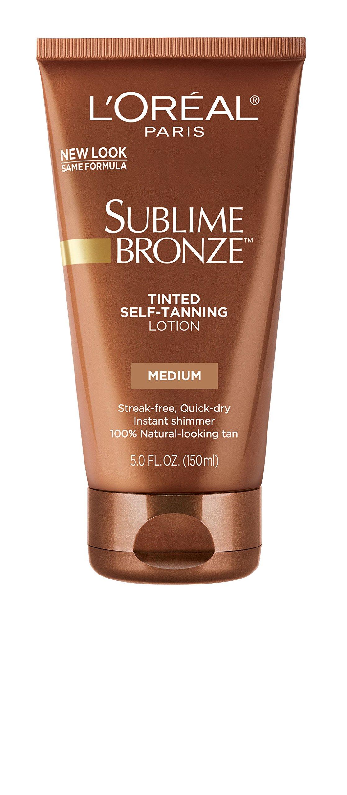 LOral Paris L\'Oreal Paris Sublime Bronze Tinted Self-Tanning Lotion, Medium Natural Tan, 5 fl. oz.