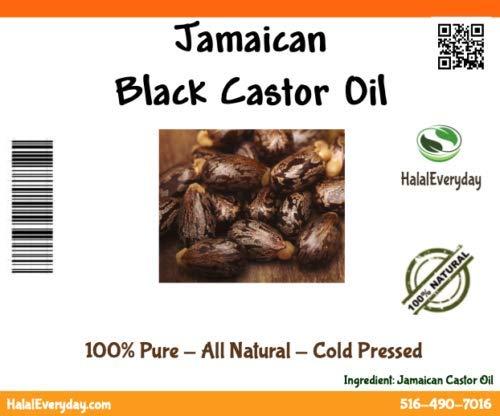 Kyabo Jamaican Black Castor Oil, Moisturize and Revitalize Skin, Strengthen, Thicken, Increase Hair Growth. For All Skin and Hair-100% Organic Cold-Pressed (16 Fl Oz)