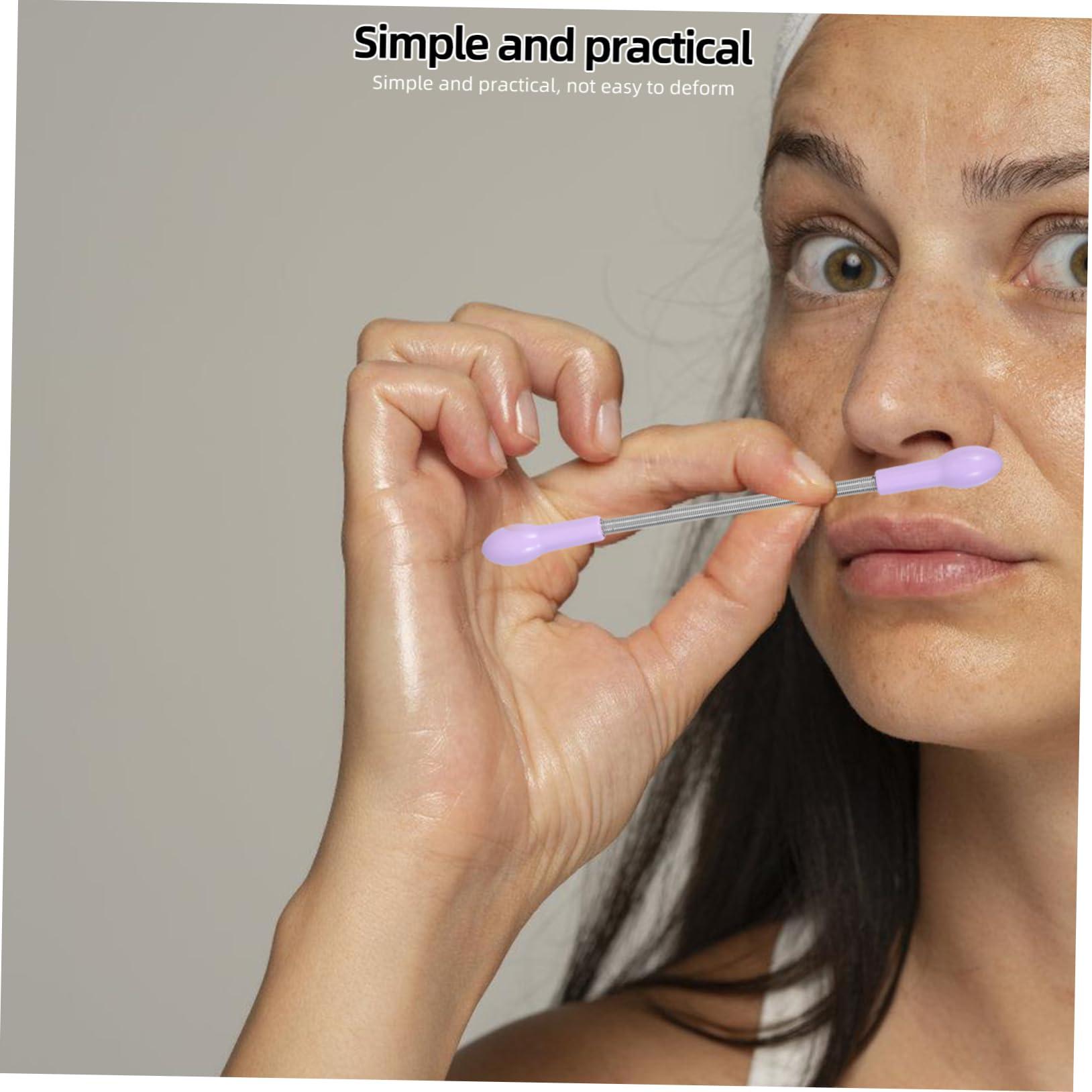 BIUDECO BIUDECO 2pcs Hair Removal Eyebrow Face Epilator Spring Face Hair Remover Holder Eyebrow Threading Spring Epilator Spring Stick Lip Threading Hair Remover Facial Hair Remover Spring Device