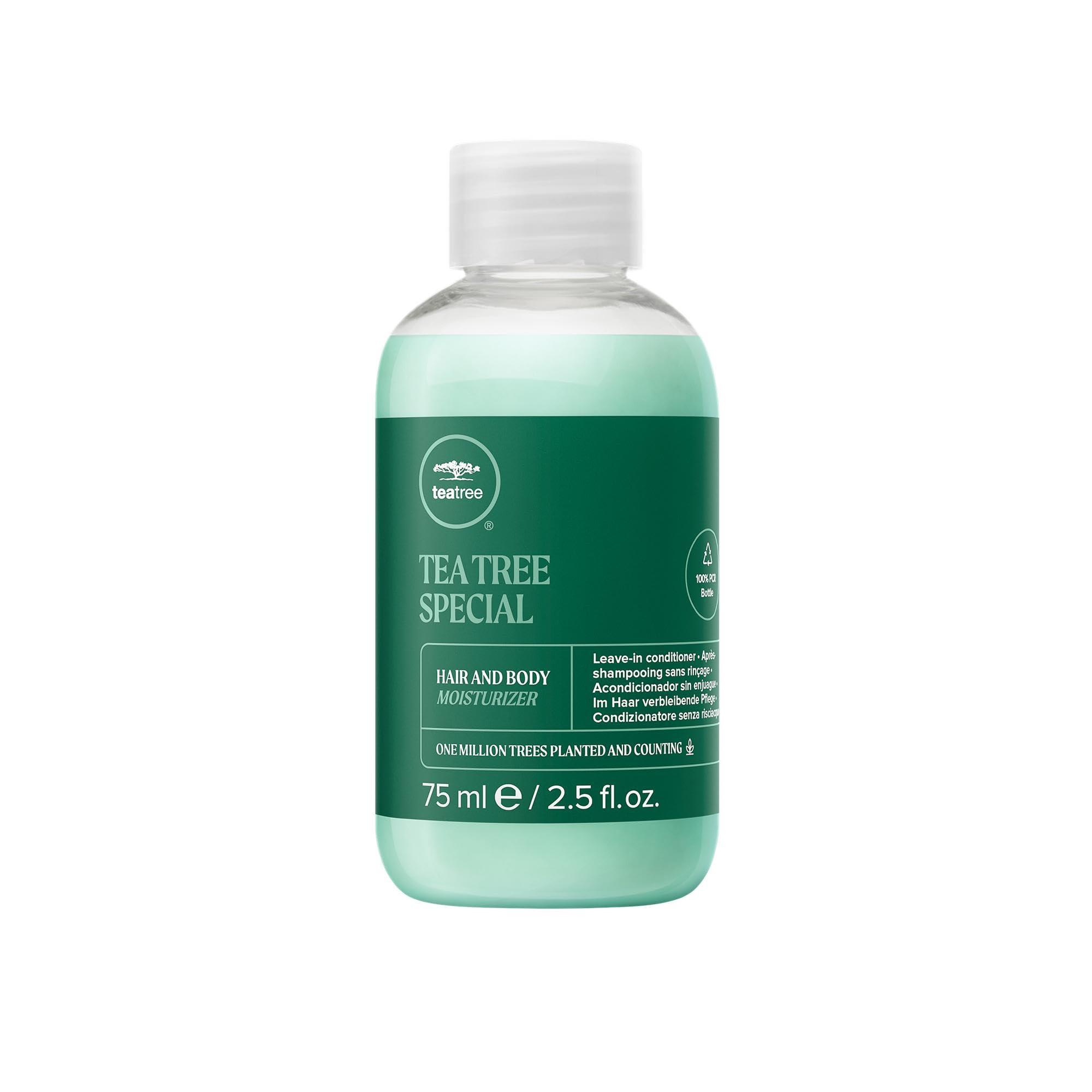 Tea Tree Tea Tree Hair and Body Moisturizer Leave-In Conditioner, Body Lotion, After-Shave Cream, For All Hair + Skin Types, 2.5 fl. oz.