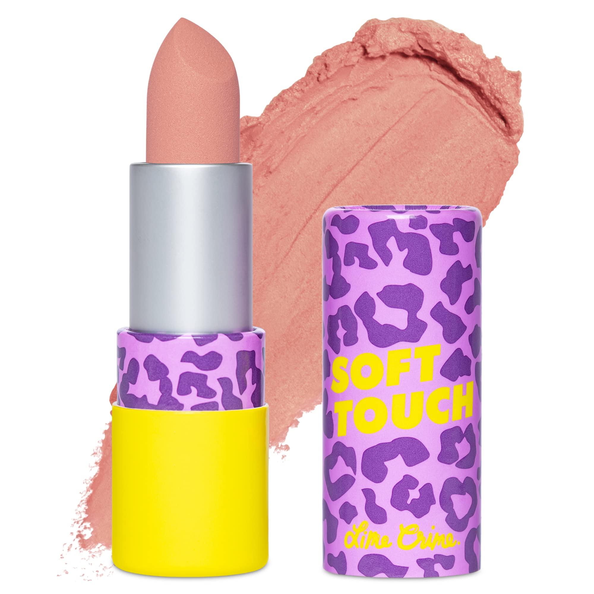 Lime Crime Lime Crime Soft Touch Comfort Matte Lipstick, Stellar Pink (Light Pinky Nude) - Flirty Retro Shades - Full-Coverage Long Lasting, Lip Lining & Soft Formula for All-Day Wear - Talc-Free & Paraben-Free