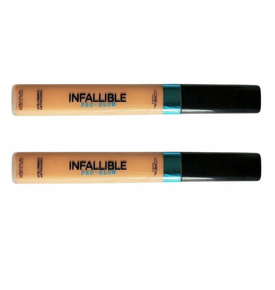 L'Oreal Pack of 2 L'Oreal Paris Infallible Pro-Glow Concealer, Natural Beige # 04