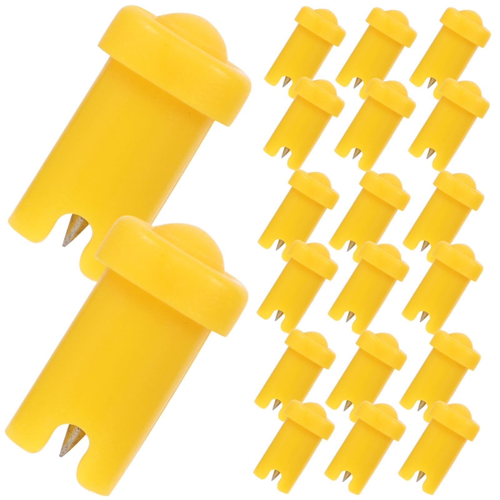 Beaupretty Beaupretty 4sets Needle Nose Lash Glue Bottle Blocking Needle Glue Bottle Pin Replacement Head Portable 100pcs*4