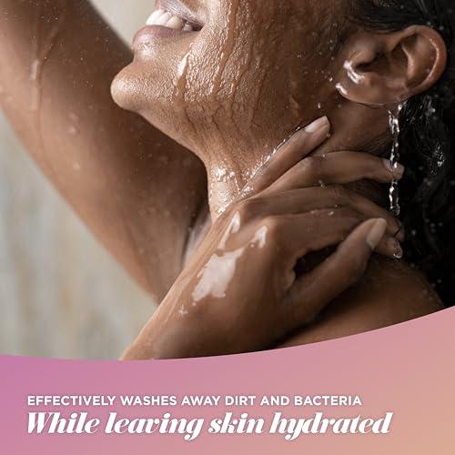 Caress Caress Body Wash Set, Shea Butter & Brown Sugar + Daily Silk White Peach & Orange Blossom Moisturizing Body Wash for Gorgeous, Radiant Skin, Body Soap Liquid Set, 20 Fl Oz (2 Piece Set)